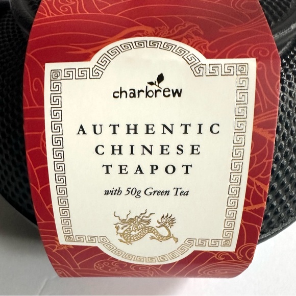 🎁Charbrew Authentic Chinese Teapot with 50g Green Tea - Cast Iron - 40 fl oz - Picture 2 of 5